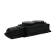 Колодка 2 гнезда 2К+З каучуковая 16А/250В IP44 Чёрная MultiSet  MST4102BK  SE