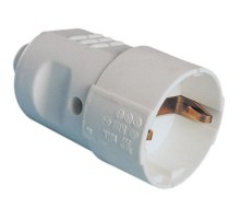 Розетка кабельная, бытовая с центральным вводом кабеля. Черная. IP20 16А 2P+E 230В  DISSL120163-B  DKC