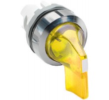 Переключатель M3SS6-21Y (длинная ручка) желтый 3-х позиционный с подсветкой (только корпус) с возвратом в среднее положение  1SFA611215R2103  ABB