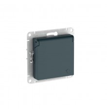 AtlasDesign Изумруд Розетка с заземлением со шторками с крышкой, 16А, IP20, механизм, быстрозажимные клеммы  ATN000846S  SE