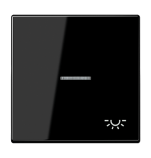 Клавиша для выключателя с подсветкой; черная  LS990KO5LSW  Jung