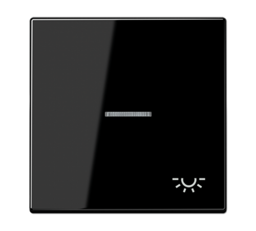 Клавиша для выключателя с подсветкой; черная  LS990KO5LSW  Jung