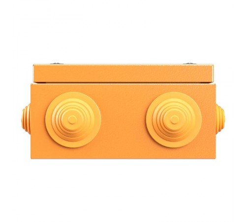 Коробка распределительная стальная FS огн.,IP55,150х150х80мм,6р,450V,32A,10мм.кв, нерж.контакт с кабельными вводами и клеммниками  FSK31610  DKC