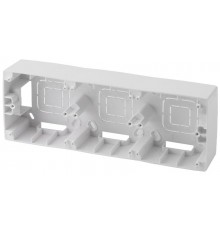 12-6103-01 ЭРА Коробка наклад. монтажа 3 поста, Эра12, белый  Б0043180  ЭРА