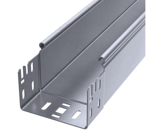 Лоток неперфорированный Профи INOX (AISI 316) 100х80x3000 (1,5 мм) (6 м/уп)  PR16.13618  Промрукав