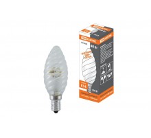 Лампа накаливания ЛОН 40Вт E14 230В свеча витая матовая  SQ0332-0021  TDM