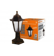 Светильник садово-парковый НТУ 06-60-001 шестигранник, стойка, пластик, расс.пластик, бронза  SQ0330-0772  TDM