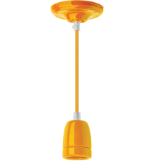 Светильник декоративный подвесной "Авангард" без плафона NEF NIL-SF03-015-E27 60Вт 1м. керам. желтый  61534  Navigator