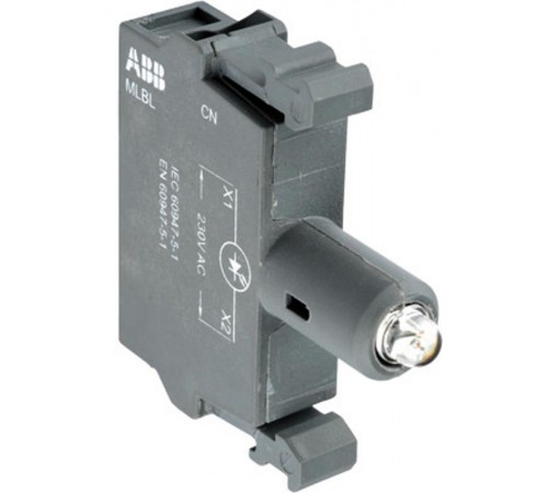 Патрон MLBL-00G со встроенным светодиодом зеленый 12В DC  1SFA611621R1002  ABB