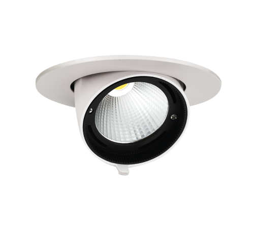 Светильник светодиодный встраиваемый downlight ДВО PLED DL4 30W 4000K 24° поворот White IP40  .5021907  Jazzway