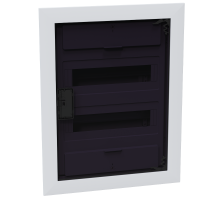 Корпус пластиковый встраиваемый OptiBox Pro 24-VKR-IP40 2х12 мод дверца черная (стыкуются друг с другом)  379800  КЭАЗ