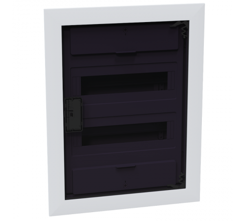 Корпус пластиковый встраиваемый OptiBox Pro 24-VKR-IP40 2х12 мод дверца черная (стыкуются друг с другом)  379800  КЭАЗ