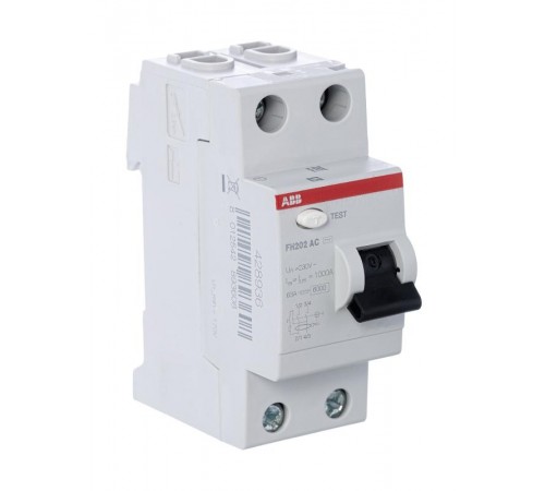 Выключатель дифференциальный (УЗО) FH202AC-40/0,3 40А 300мА  2CSF202003R3400  ABB