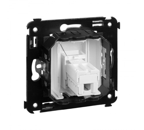 Розетка телефонная в стену одинарная, "Avanti", "Белое облако"  4400313  DKC