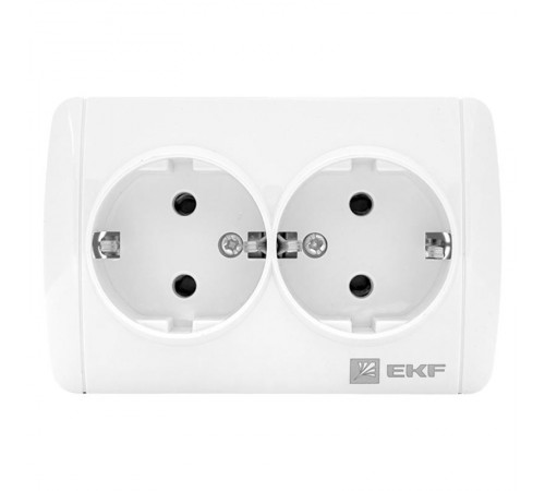 Владивосток Розетка 2-местная 16А с заземлением IP44  EQR16-129-30-54  EKF