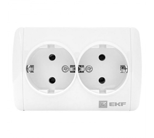 Владивосток Розетка 2-местная 16А с заземлением IP44  EQR16-129-30-54  EKF