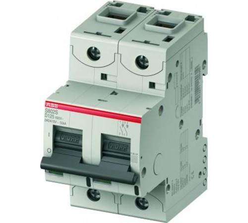 Выключатель автоматический двухполюсный S802C 16А D 25кА (S802C D16)  2CCS882001R0161  ABB
