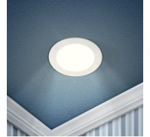 Светильник светодиодный встраиваемый downlight LED 1 9Вт 4000К белый круг  Б0017487  ЭРА