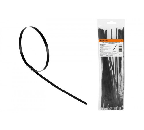 Хомут стальной с полимерным покрытием ХСП (304) 4,6х800 (50шт)  SQ0582-0112  TDM