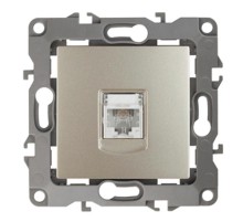 Розетка телефонная 12-3105-04 RJ11,  шампань  Б0014714  ЭРА
