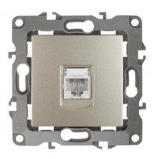 Розетка телефонная 12-3105-04 RJ11,  шампань  Б0014714  ЭРА