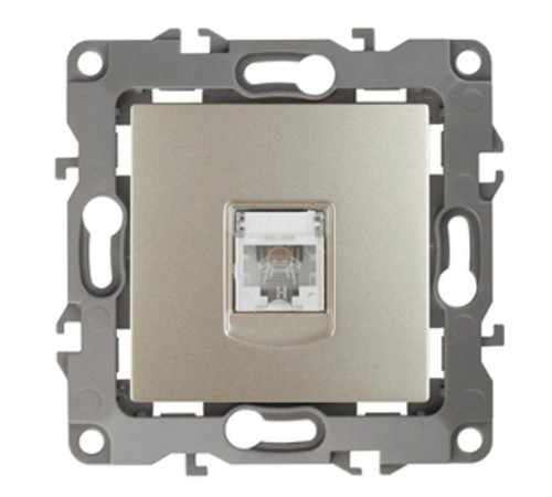 Розетка телефонная 12-3105-04 RJ11,  шампань  Б0014714  ЭРА