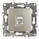 Розетка телефонная 12-3105-04 RJ11,  шампань  Б0014714  ЭРА