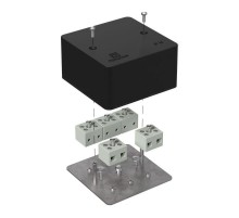 Коробка огнестойкая для кабель-канала 40-0460-FR6.0-10 Е15-Е120 RAL9005 85х85х45 (44 шт/кор) черная  40-0460-9005-FR6.0-10  Промрукав