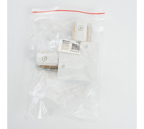 Коннектор угловой для встраиваемого шинопровода, белый, LD1005  10359  Feron