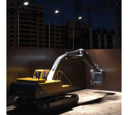 Прожектор светодиодный 100W IP65 6500К черный  613100100  Gauss