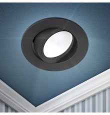 Светильник встраиваемый алюминиевый KL86 BK MR16/GU5.3 черный  Б0054351  ЭРА