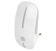 Ночник - светильник светодиодный NN-621-LS-MS-W в розетку с датчиком освещенности и датчиком движения белый  Б0057212  ЭРА