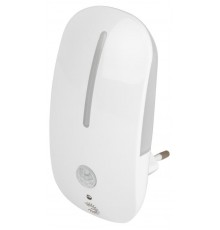 Ночник - светильник светодиодный NN-621-LS-MS-W в розетку с датчиком освещенности и датчиком движения белый  Б0057212  ЭРА