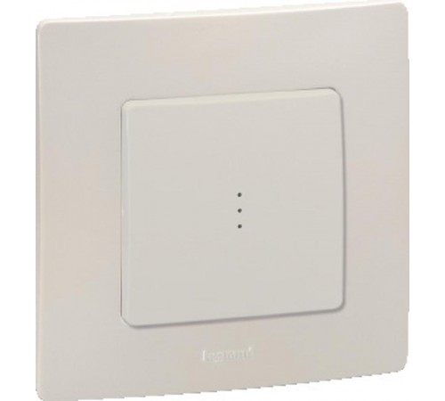 Etika Слоновая кость Переключатель с подсветкой, 10А, автозажимные клеммы  672315  Legrand