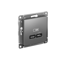 AtlasDesign Сталь USB Розетка тип-C 65W высокоскоростной заряд QC PD  ATN000927  SE