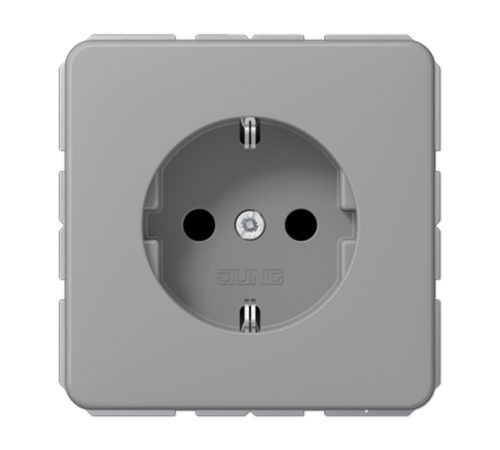 Штепсельная розетка SCHUKO 16A 250V~ с защитой от детей; центральная плата; серая  CD1520BFKIGR  Jung