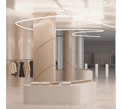 Силиконовый профиль WPH-FLEX-D40-360deg-S10-5m WHITE (Силикон)  045869   Arlight