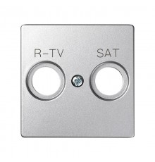 Simon 82 Накладка для спутниковых радио-телевизионных розеток, S82 Detail алюминий  82097-93  Simon