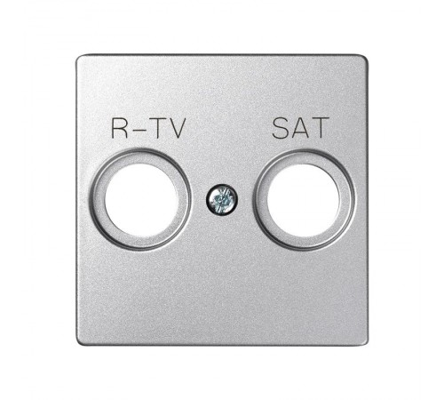 Simon 82 Накладка для спутниковых радио-телевизионных розеток, S82 Detail алюминий  82097-93  Simon