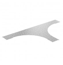 Крышка к тройнику для лестничного лотка НЛО 200 радиус 600 мм, толщ. 1,0 мм, гор. цинк, 323826  КТЛНЛО-200-1,0-R600-ГЦ   Ostec