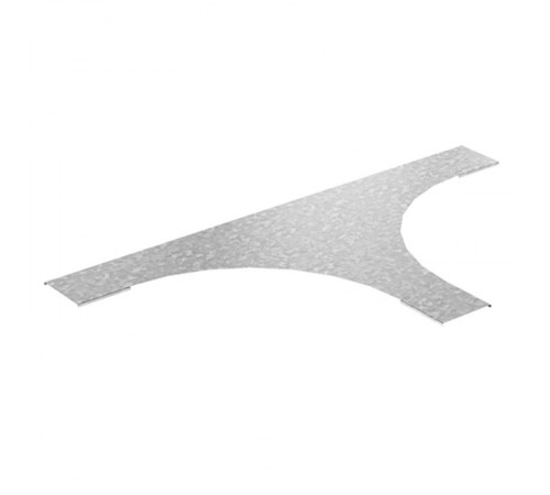 Крышка к тройнику для лестничного лотка НЛО 600 радиус 600 мм, толщ. 1,0 мм, Сендзимир цинк, 023866  КТЛНЛО-600-1,0-R600-СЦ   Ostec