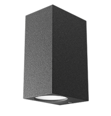 Светильник садово-парковый Cube настенный архитектурный, 2xGU10, 67*92*150mm, 170-240V / 50Hz, 2xMax.35W, IP54  GD159  Gauss