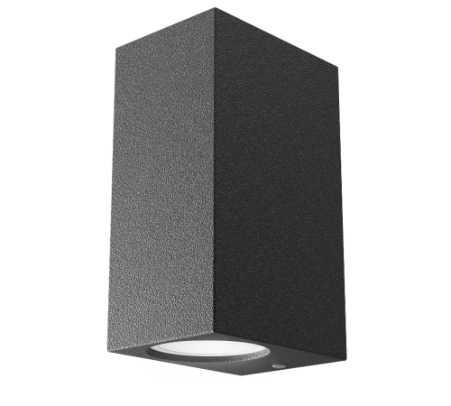 Светильник садово-парковый Cube настенный архитектурный, 2xGU10, 67*92*150mm, 170-240V / 50Hz, 2xMax.35W, IP54  GD159  Gauss