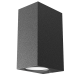 Светильник садово-парковый Cube настенный архитектурный, 2xGU10, 67*92*150mm, 170-240V / 50Hz, 2xMax.35W, IP54  GD159  Gauss