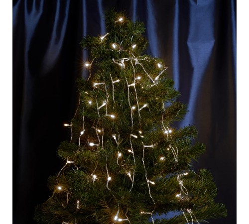 Гирлянда елочная  140 диодов  5000K,  CL90   7 веток (2м) + 1.5м зеленый шнур, IP20  32372  FERON