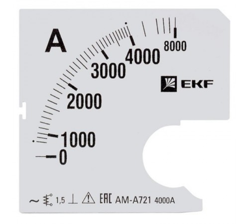 Шкала сменная для A721 4000/5А-1,5 EKF PROxima  s-a721-4000  EKF
