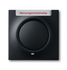 Клавиша для механизма 1-клавишного выкл./перекл./кнопки, с красной линзой, "HNS", серия impuls, цвет чёрны бархат  1753-0-0154   2CKA001753A0154  A