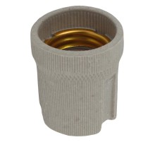 Патрон Е27 подвесной,керамика, белый (x50)  Б0043694  ЭРА