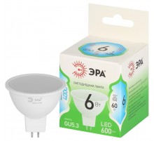 Лампа светодиодная  GREEN LINE LED MR16-6W-840-GU5.3 GL GU5.3 6 Вт софит яркий белый свет  Б0067078  ЭРА