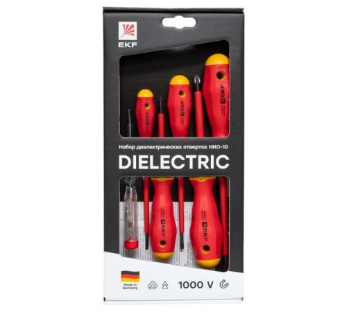 Набор диэлектрических отверток НИО-10  Professionalndo-10EKF